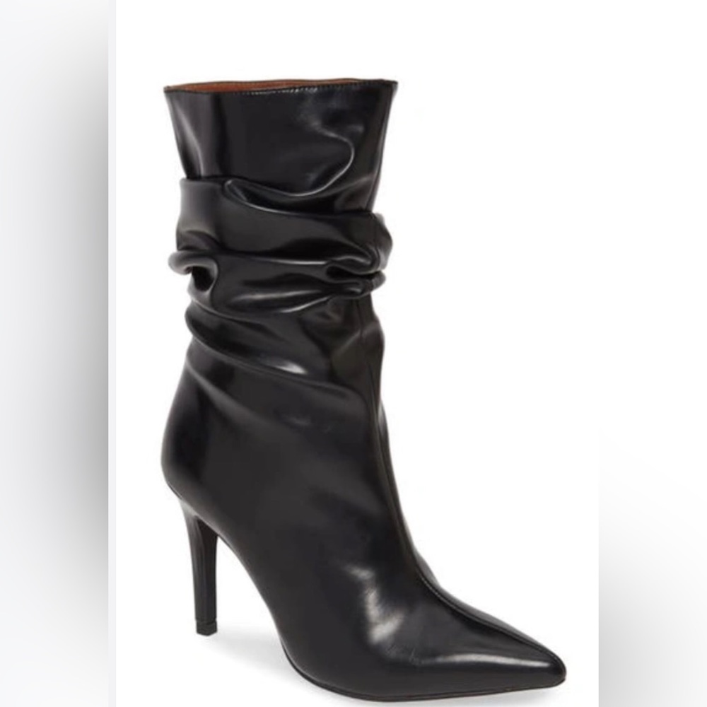 Jeffrey Campbell Black Percival Slouch Boots Sz. 8